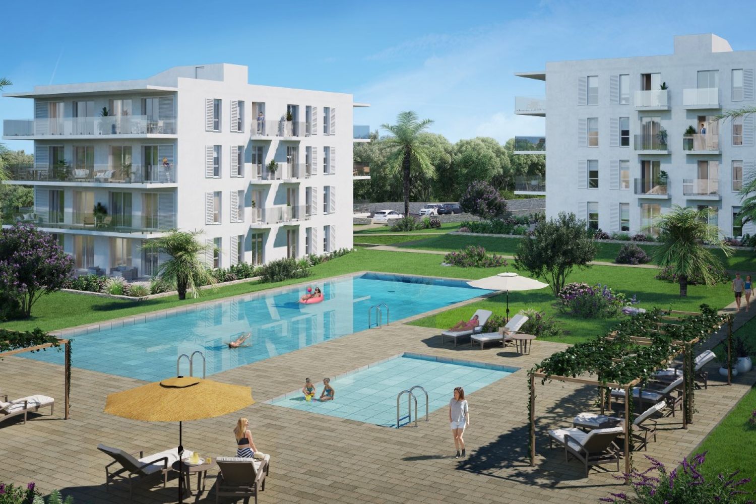 Apartamentos modernos de nueva construcción en el puerto de Cala D´or