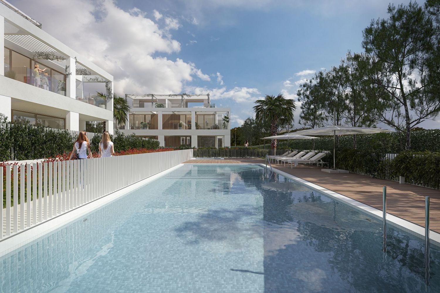 Neu gebaute Gartenapartments in Strandnähe von Cala Egos