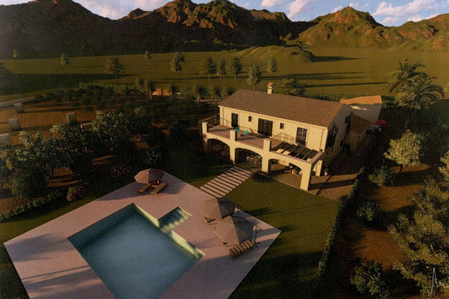 Solar edificable con planos y licencia para finca cerca de Calonge